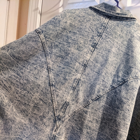 EUC VTG Pado CA Oversized Acid Wash Denim Jacket - Picture 6 of 9